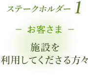 ステークホルダー1 お客様